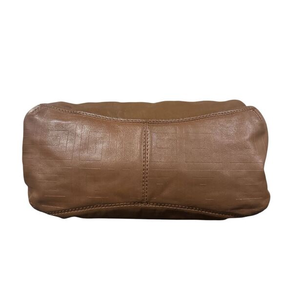 Auth Givenchy Brown Embossed Leather Small Shoulder Bag Hobo - Picture 8 of 16